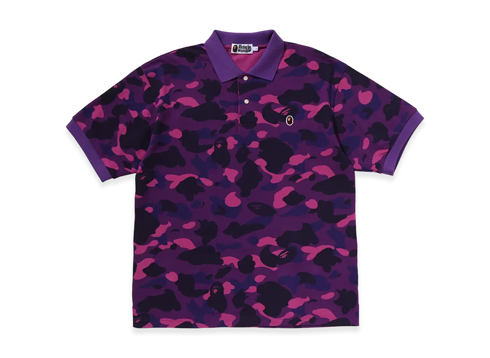A BATHING APE One Point Relaxed Fit Polo "Purple"
