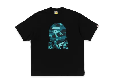 A BATHING APE Ape Head Relaxed Fit Tee "Black"