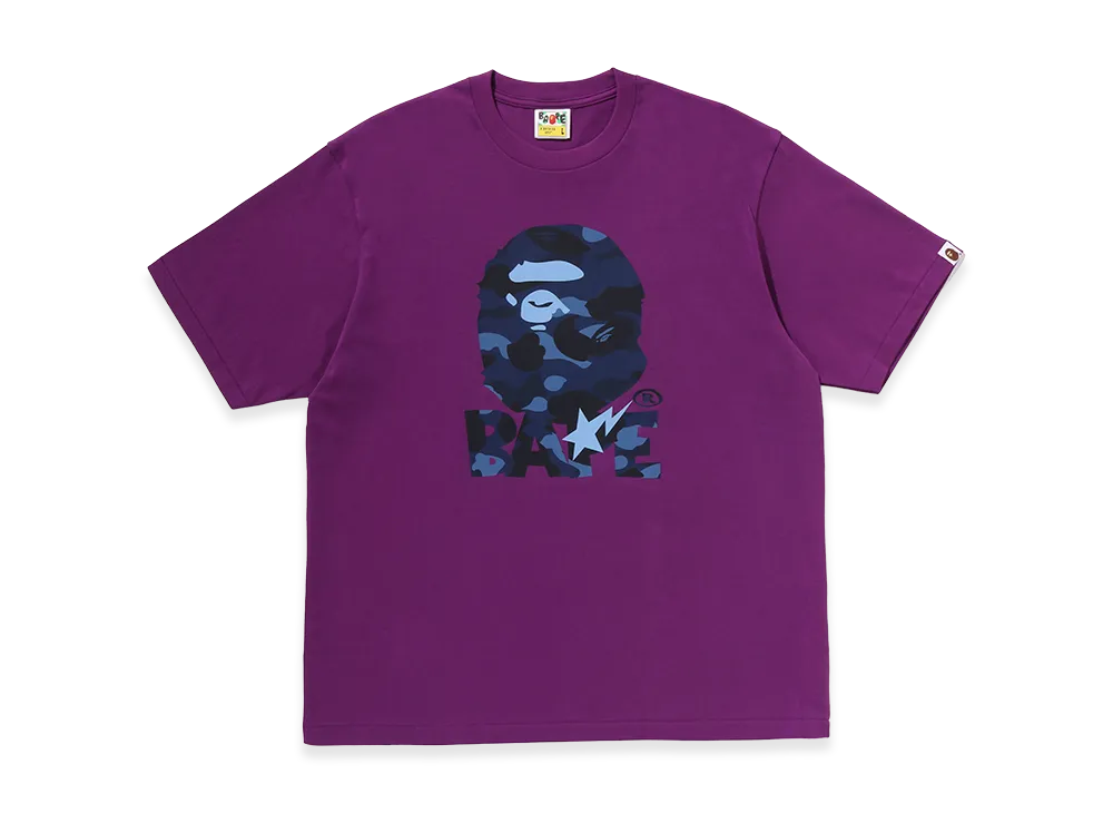 A BATHING APE Ape Head Relaxed Fit Tee "Purple"