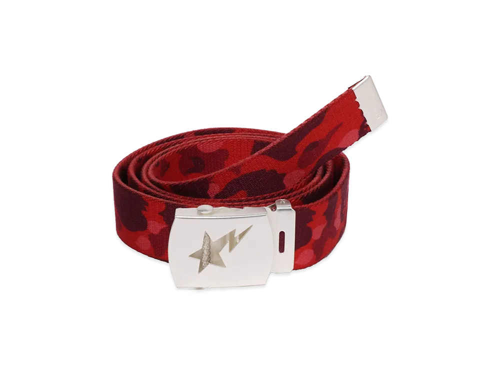 A BATHING APE Sta GI Belt "Red"