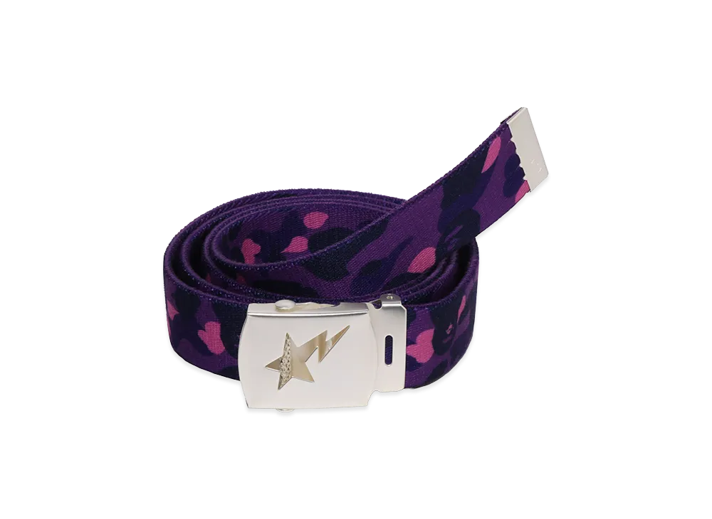 A BATHING APE Sta GI Belt "Purple"