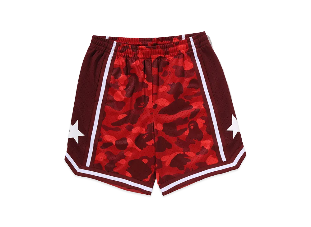 A BATHING APE Mesh Relaxed Fit Shorts "Red"