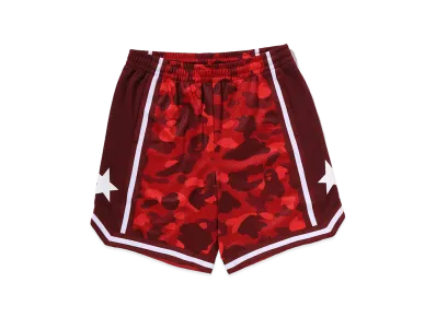 A BATHING APE Mesh Relaxed Fit Shorts "Red"