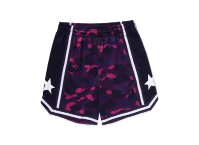 A BATHING APE Mesh Relaxed Fit Shorts "Purple"
