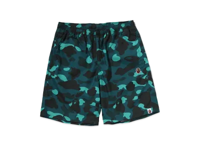 A BATHING APE Ape Head One Point Beach Shorts "Green"