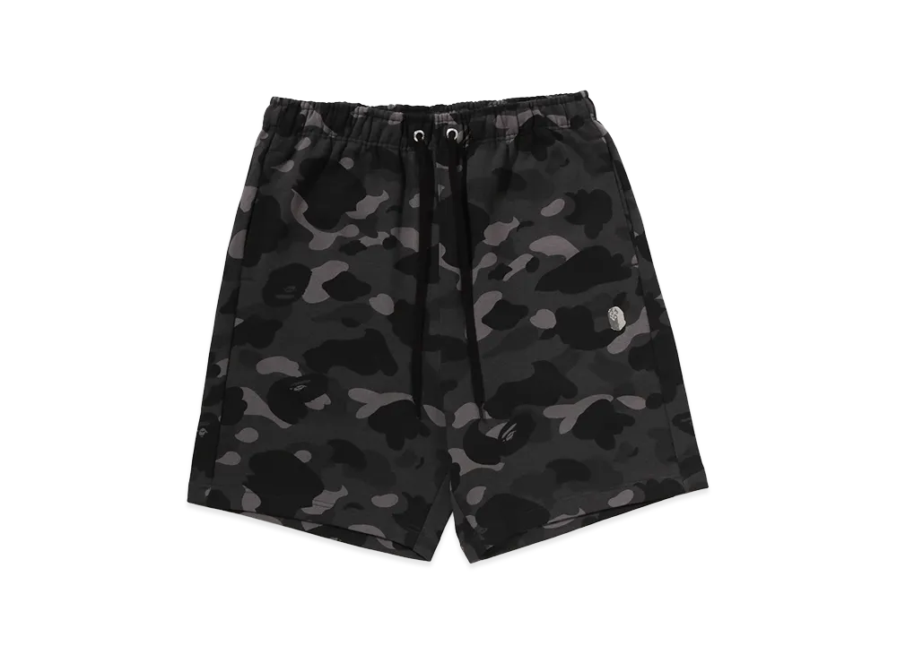 A BATHING APE Metal Ape Head Relaxed Fit Sweat Shorts "Black"