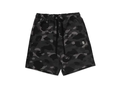 A BATHING APE Metal Ape Head Relaxed Fit Sweat Shorts "Black"