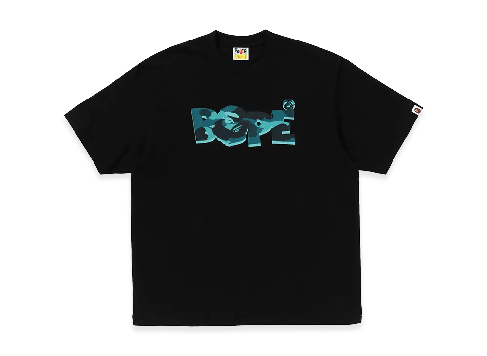 A BATHING APE Bape Logo Relaxed Fit Tee "Black"