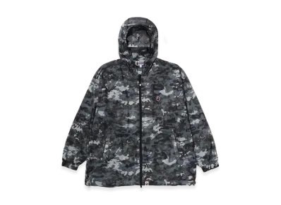 A BATHING APE Multi Pixel Camo Mesh Hoodie Jacket "Black"
