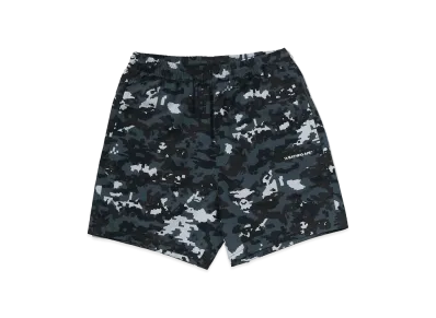 A BATHING APE Multi Pixel Camo Relaxed Fit Beach Shorts "Black"