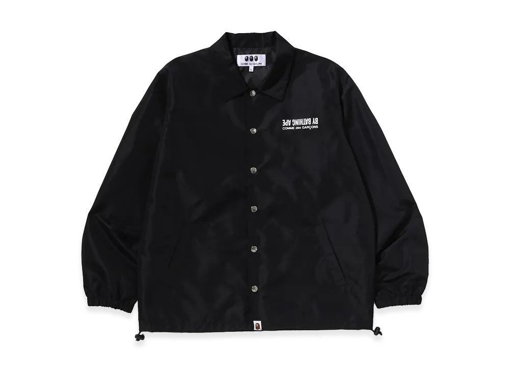 A BATHING APE x COMME des GARCONS Coach Jacket "Black"