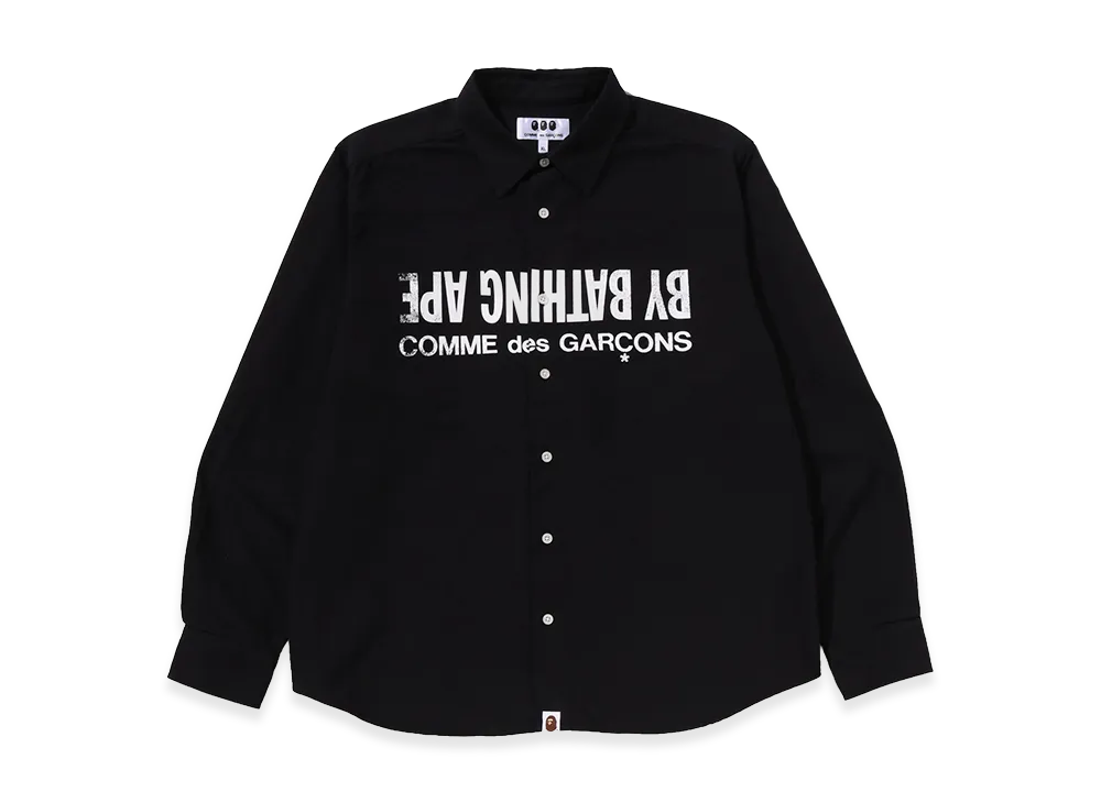 A BATHING APE x COMME des GARCONS Oxford Shirt "Black"