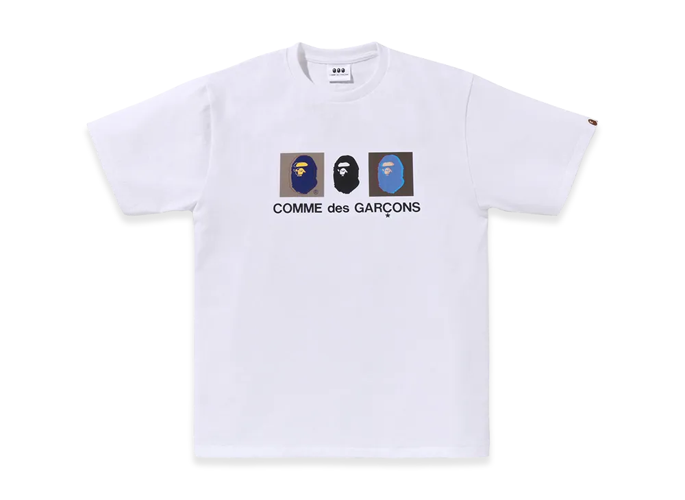 A BATHING APE x COMME des GARCONS Screen Tee "White"