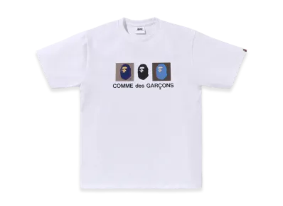 A BATHING APE x COMME des GARCONS Screen Tee "White"