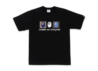 A BATHING APE x COMME des GARCONS Screen Tee "Black"