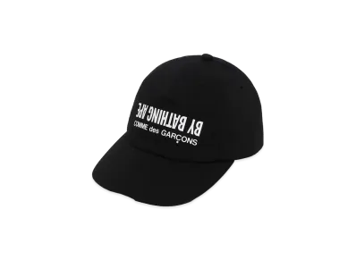 A BATHING APE x COMME des GARCONS Panel Cap "Black"