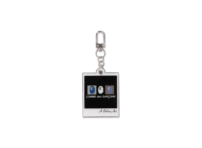 A BATHING APE x COMME des GARCONS Keychain "White"