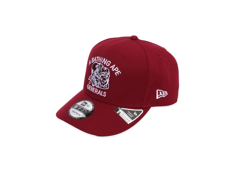 A BATHING APE x NEW ERA Generals 9Fifty Cap "Burgundy"
