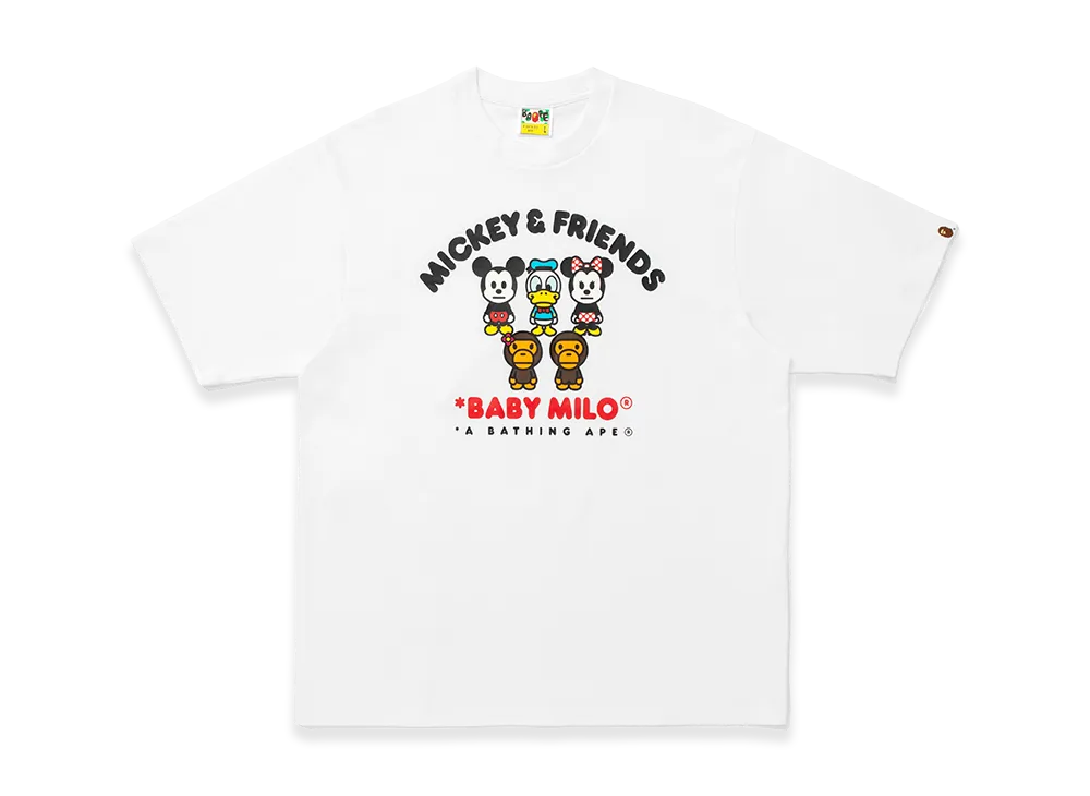 A BATHING APE x Disney Mickey & Friends Baby Milo Relaxed Fit Tee "White"