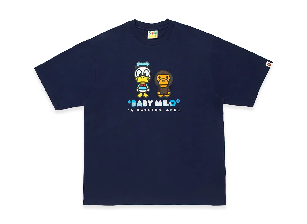 A BATHING APE x Disney Donald Duck Baby Milo Relaxed Fit Tee "Navy"