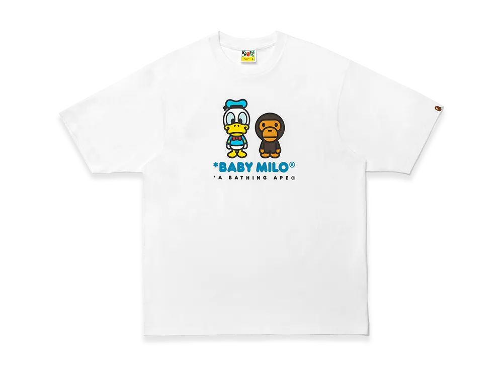 A BATHING APE x Disney Donald Duck Baby Milo Relaxed Fit Tee "White"