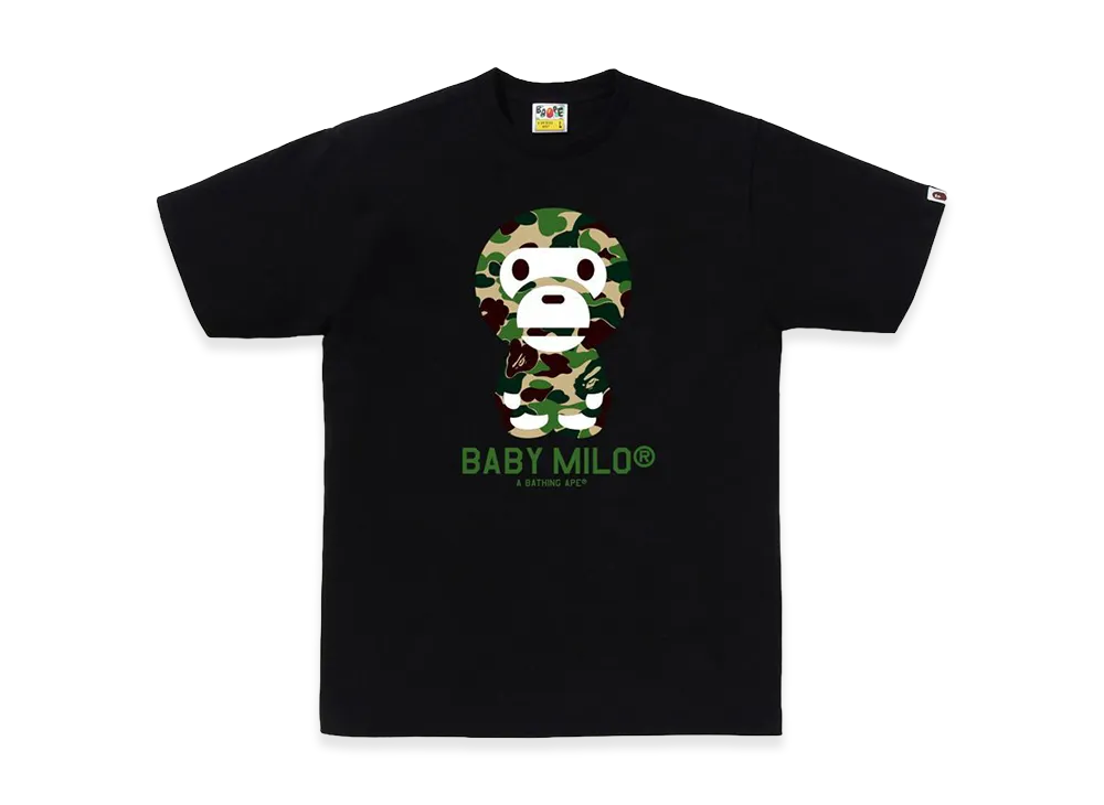 A BATHING APE ABC Camo Baby Milo Tee "Black/Green"