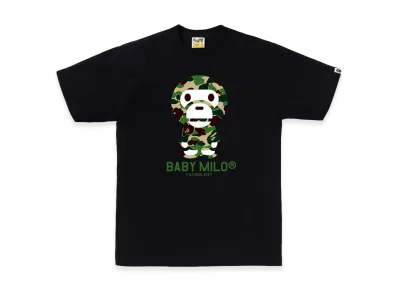 A BATHING APE ABC Camo Baby Milo Tee "Black/Green"