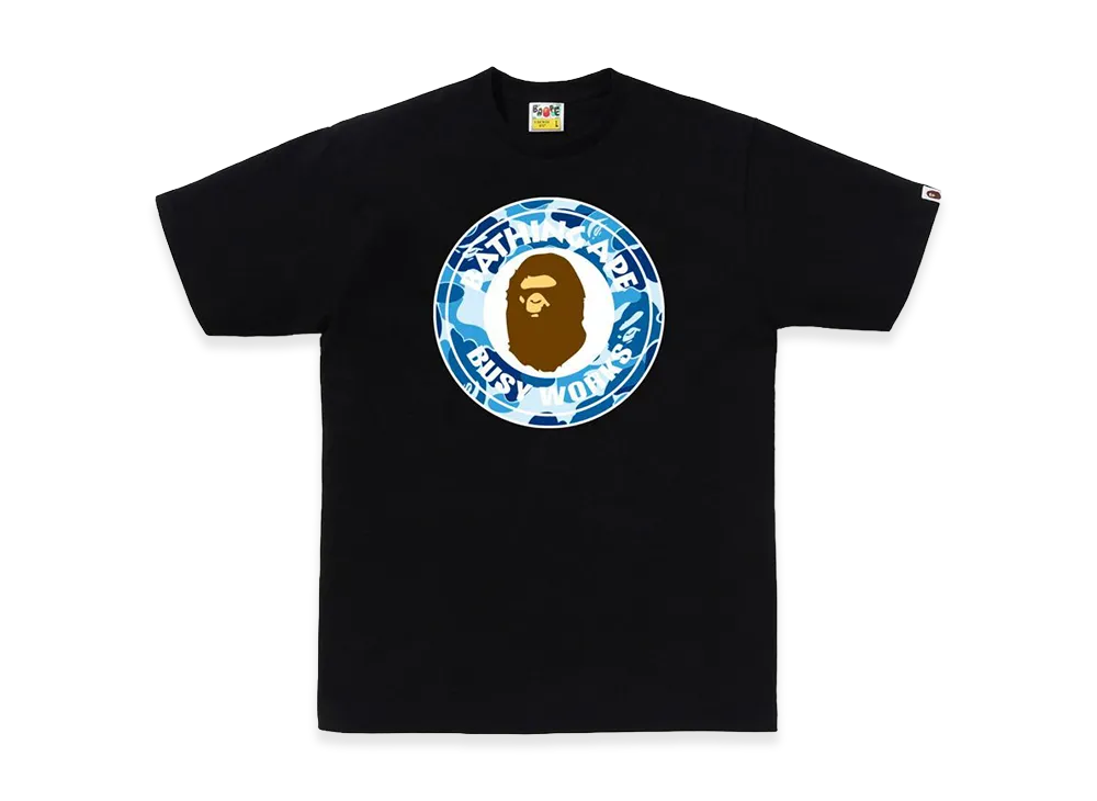 A BATHING APE ABC Camo Busy Works Tee "Black/Blue"