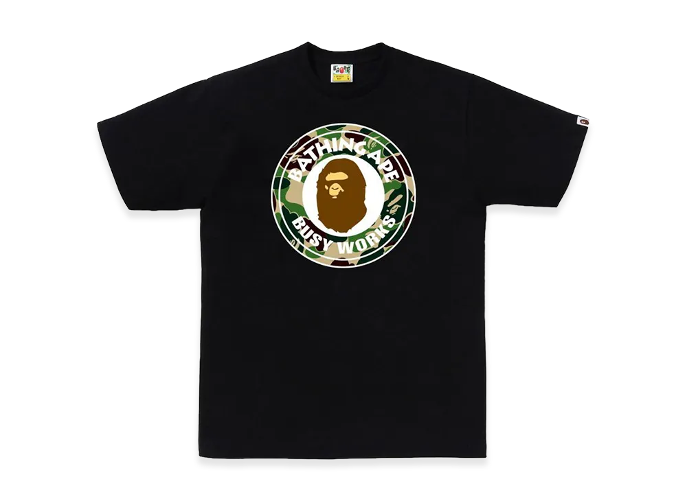 A BATHING APE ABC Camo Busy Works Tee "Black/Green"