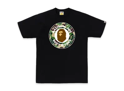 A BATHING APE ABC Camo Busy Works Tee "Black/Green"