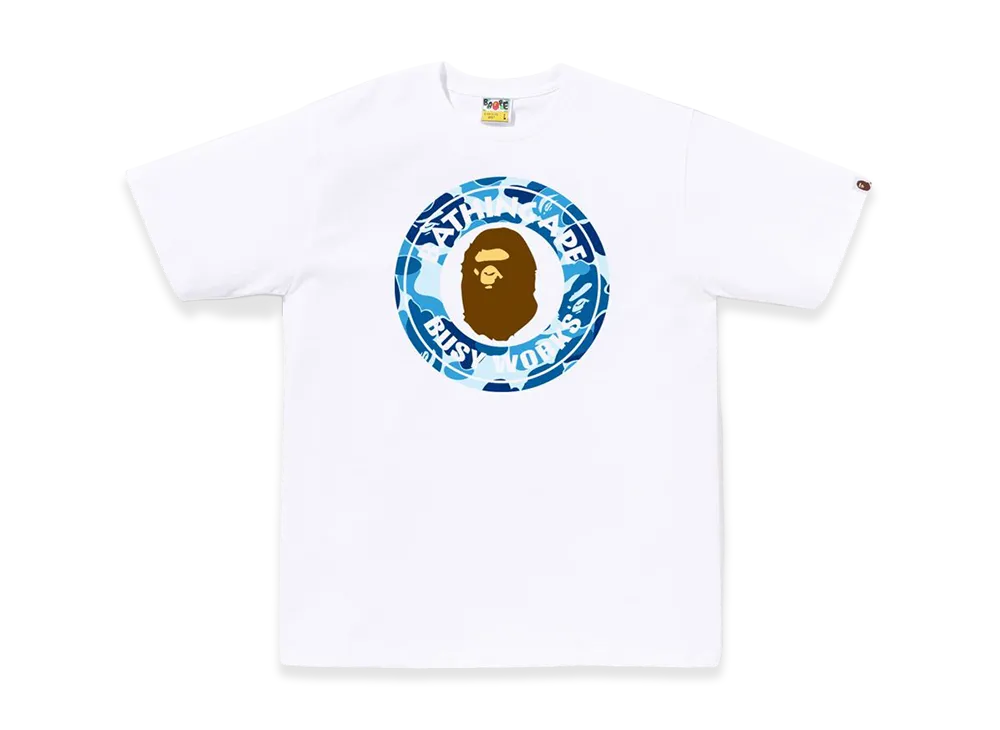 A BATHING APE ABC Camo Busy Works Tee "White/Blue"