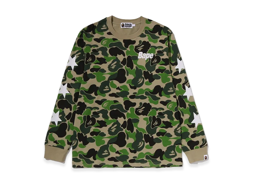 A BATHING APE ABC Camo LS Tee "Green"