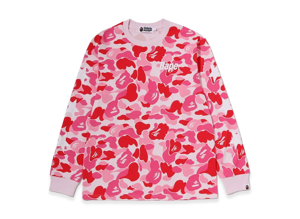 A BATHING APE ABC Camo LS Tee "Pink"