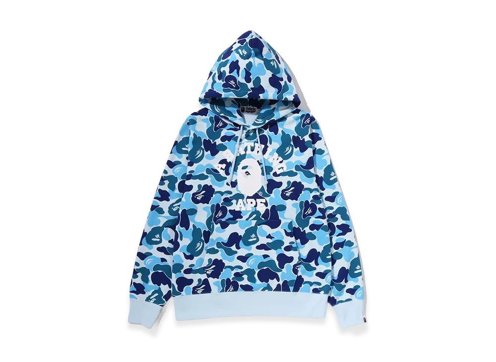 A BATHING APE ABC Camo College Pullover Hoodie "Blue"