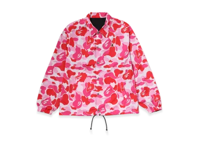 A BATHING APE ABC Camo Revrsible Coach Jacket "Pink"