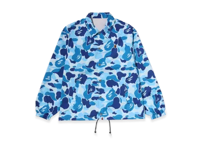 A BATHING APE ABC Camo Revrsible Coach Jacket "Blue"