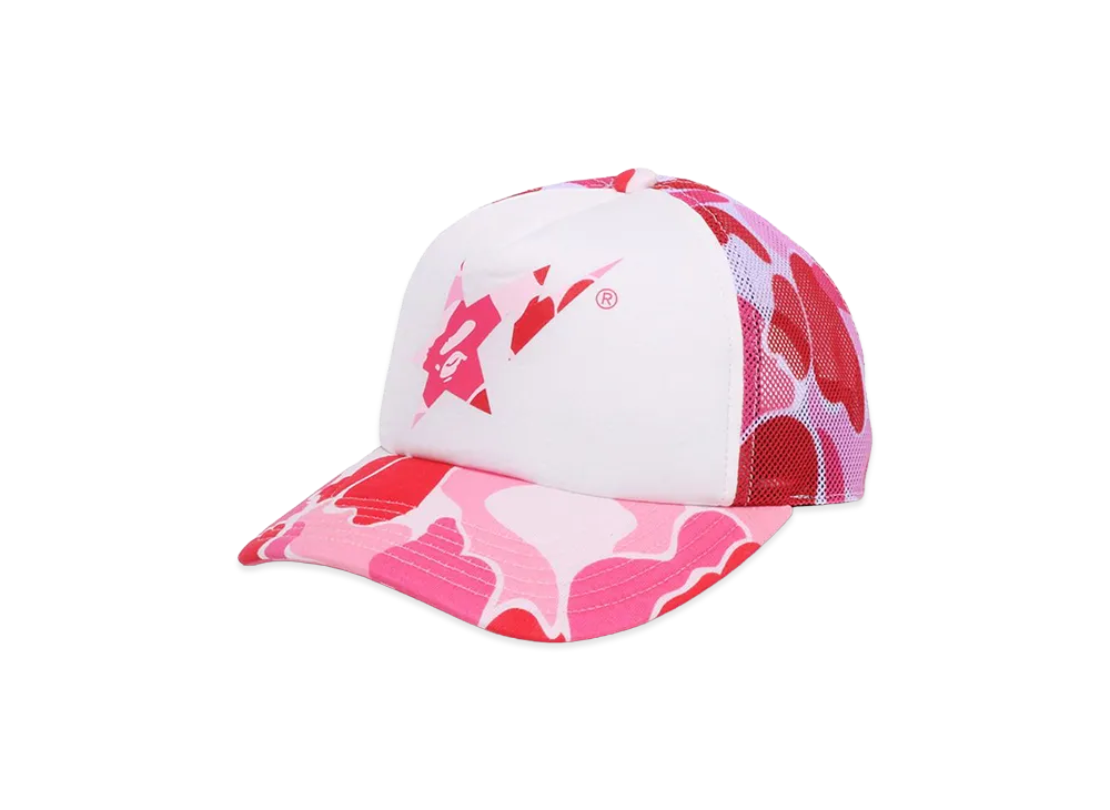 A BATHING APE ABC Camo Sta Mesh Cap "Pink"