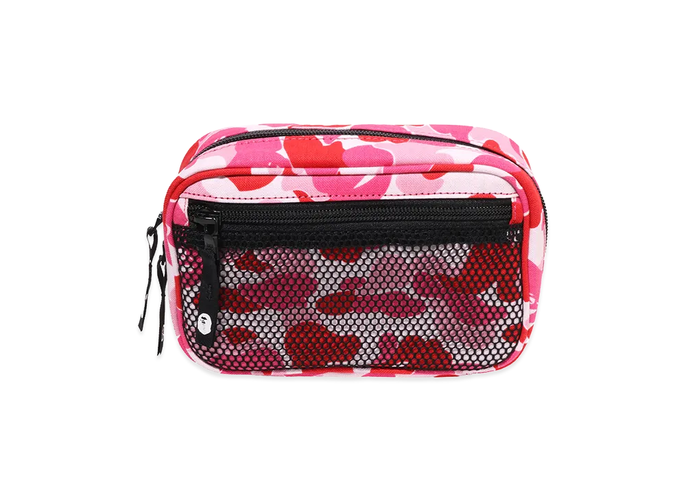 A BATHING APE ABC Camo Gadget Pouch "Pink"
