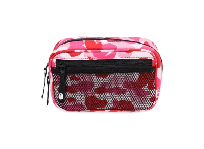 A BATHING APE ABC Camo Gadget Pouch "Pink"