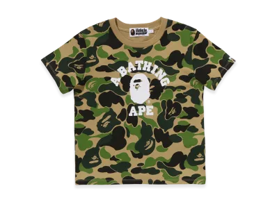 A BATHING APE Women's ABC Camo College Mini Tee "Green"