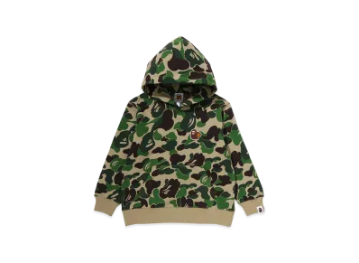 A BATHING APE Kids ABC Camo Ape & Milo One Point Pullover Hoodie "Green"