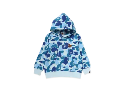 A BATHING APE Kids ABC Camo Ape & Milo One Point Pullover Hoodie "Blue"