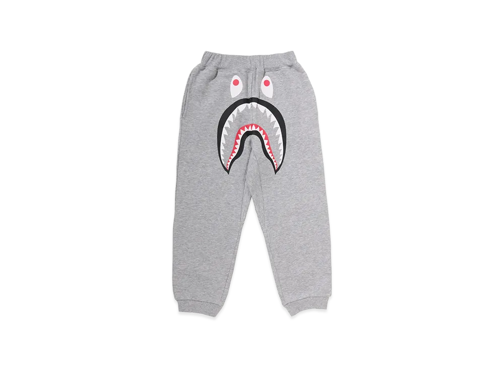 A BATHING APE Kids ABC Camo Pocket Shark Sweat Jogger Pants "Gray"