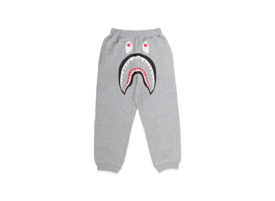 A BATHING APE Kids ABC Camo Pocket Shark Sweat Jogger Pants "Gray"