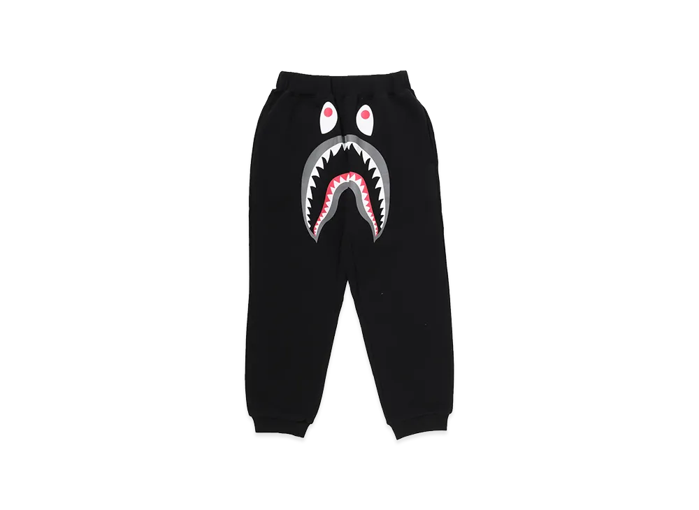 A BATHING APE Kids ABC Camo Pocket Shark Sweat Jogger Pants "Black"