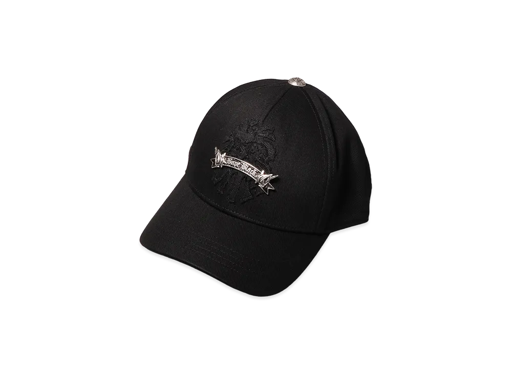 A BATHING APE Bape Black Washed Gothic Cap "Black"
