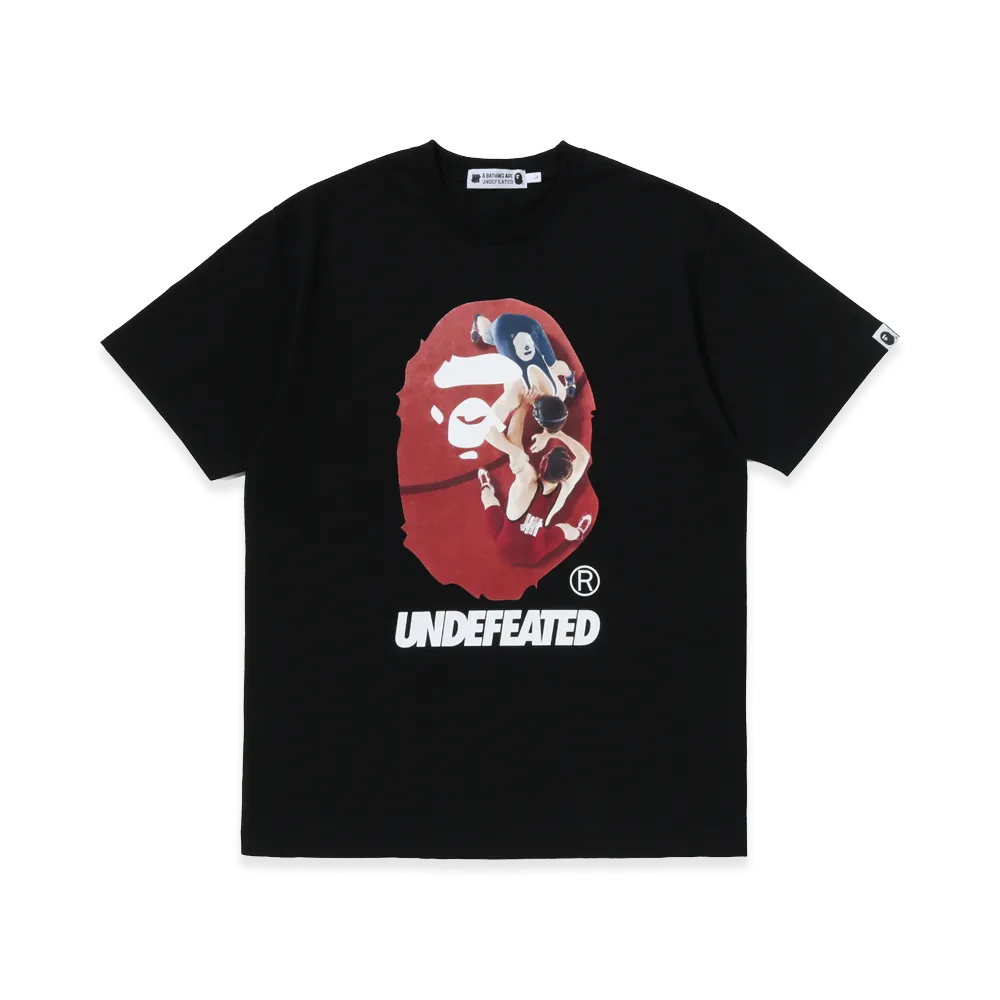 A BATHING APE x UNDEFEATED By Bathing Ape Tee "Black"