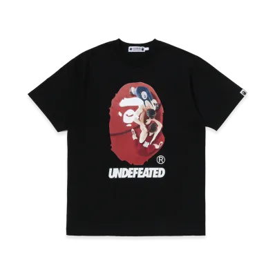 A BATHING APE x UNDEFEATED By Bathing Ape Tee "Black"
