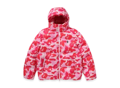 A BATHING APE ABC Camo Down Jacket "Pink"