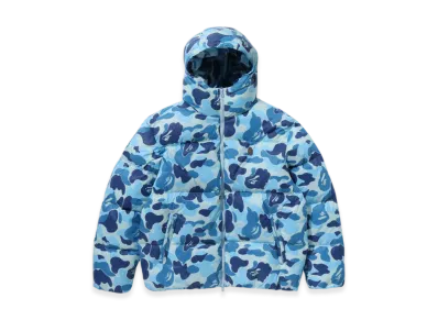 A BATHING APE ABC Camo Down Jacket "Blue"